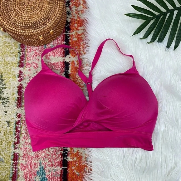 Victoria's Secret Pink Twist Cut Out Uplift No Wire Bra 36DD